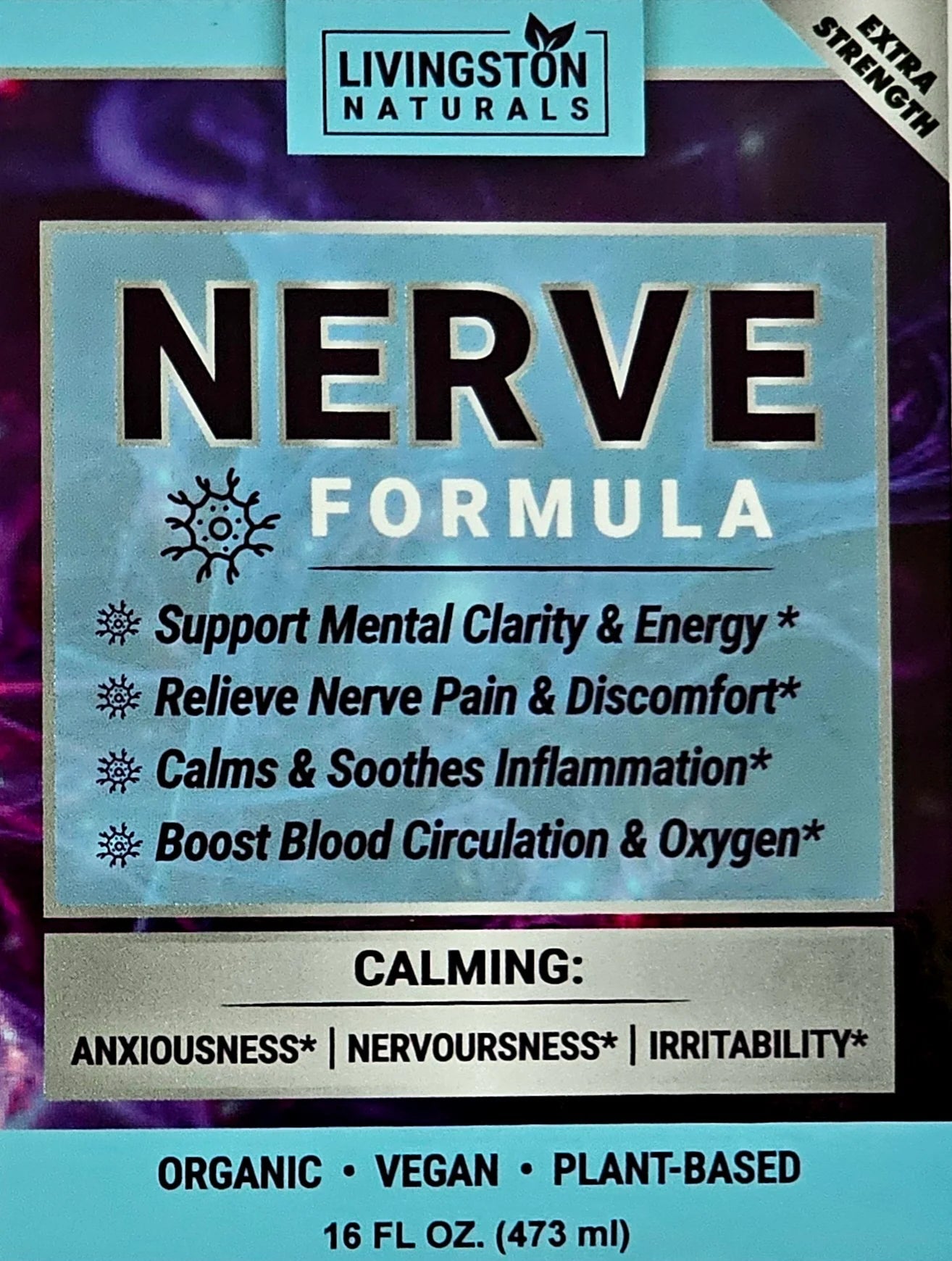 Calming Organic Herbal Nerve Support Formula