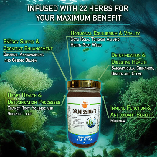 Dr. MIssion Sea Moss Gel infused with herbs - benefits