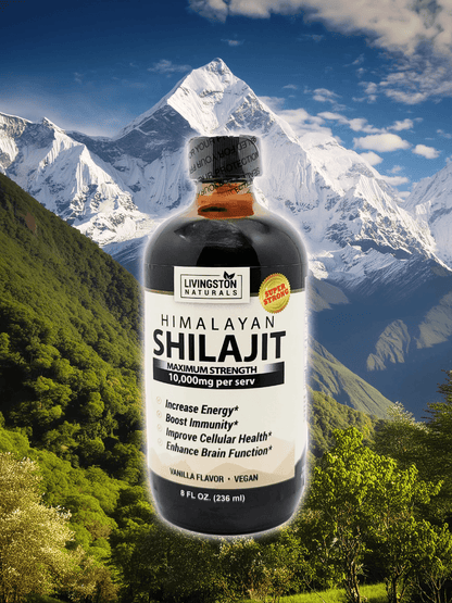 Liquid Himalayan Shilajit Maximum Strength | Unlock the power of Livingston Naturals Liquid Shilajit. Our Himalayan Shilajit boosts vitality and immunity with a potent blend of minerals and fulvic acid