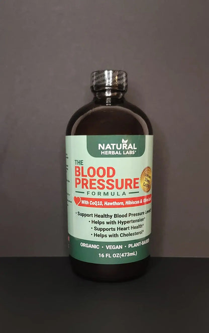 Organic Blood Pressure Formula | Our Blood Pressure Formula, with CoQ10, Hawthorn Berry, Hibiscus, Olive Leaf, and Green Tea, naturally lowers blood pressure. Produced by Natural Herbal Labs.