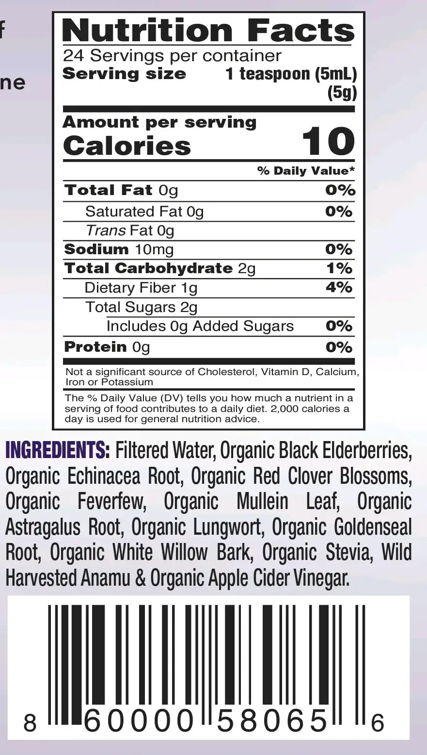 Organic Immunity Formula by Livingston Naturals | Our Immunity Formula with Black Elderberry and Echinacea boosts immune health, supports respiratory function, and provides antioxidants