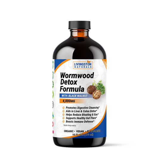 Livingston Naturals Wormwood Detox Formula with Black Walnut, 16 fl oz bottle